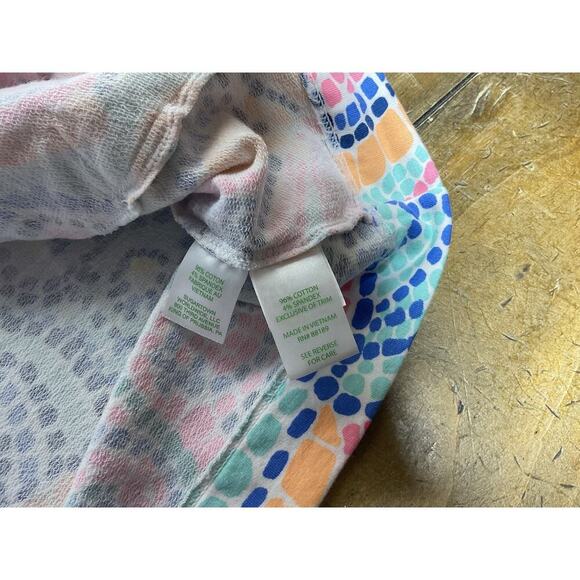 Lilly Pultizer Womens Jacket 1/2 Zip Skipper Popover Seashell Multicolor Mosaic - Picture 10 of 12